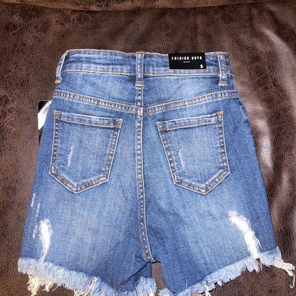 Denim shorts, brand new, available in small